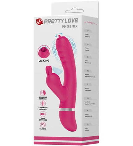 PRETTY LOVE - VIBRATEUR LAPIN MULTIFONCTION PHOENIX ROSE by PRETTY LOVE