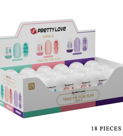 PRETTY LOVE - CUPID X 18 MASTURBATEURS POUR HOMMES DIFFÉRENTES TEXTURES by PRETTY LOVE
