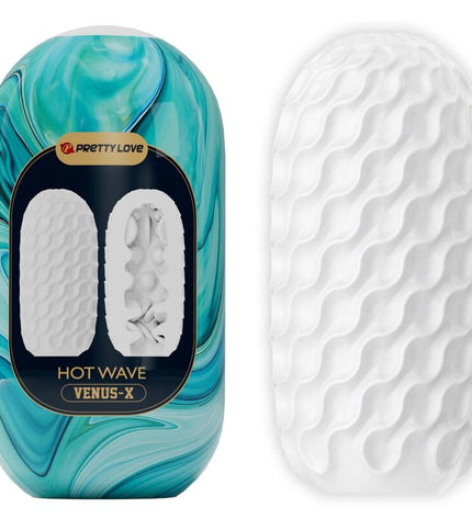 PRETTY LOVE - MASTURBATEUR POUR HOMME EN SILICONE HOT WAVE BLANC by PRETTY LOVE