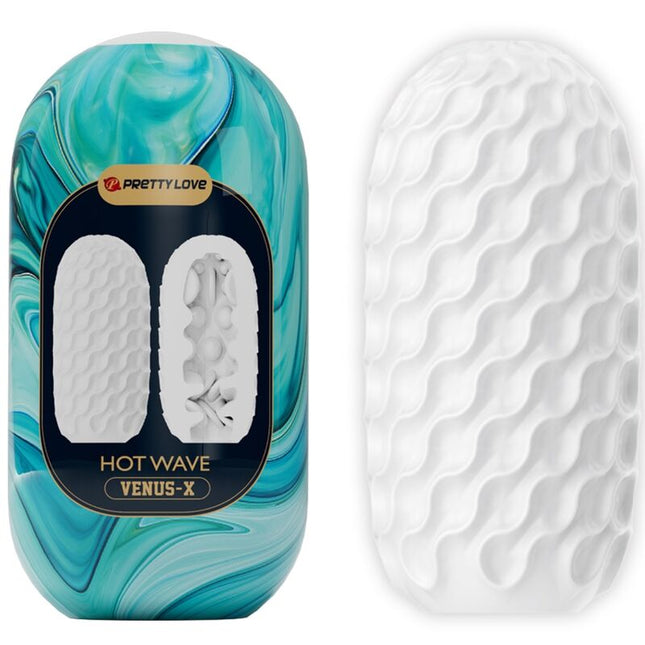 PRETTY LOVE - MASTURBATEUR POUR HOMME EN SILICONE HOT WAVE BLANC by PRETTY LOVE