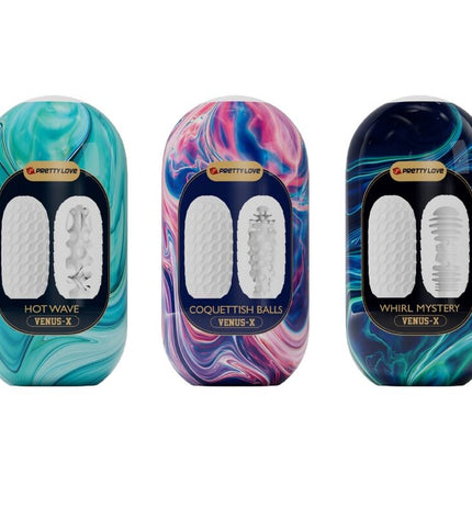 PRETTY LOVE - VENUS X 15 MASTURBATEURS HOMMES EN SILICONE BLANC by PRETTY LOVE
