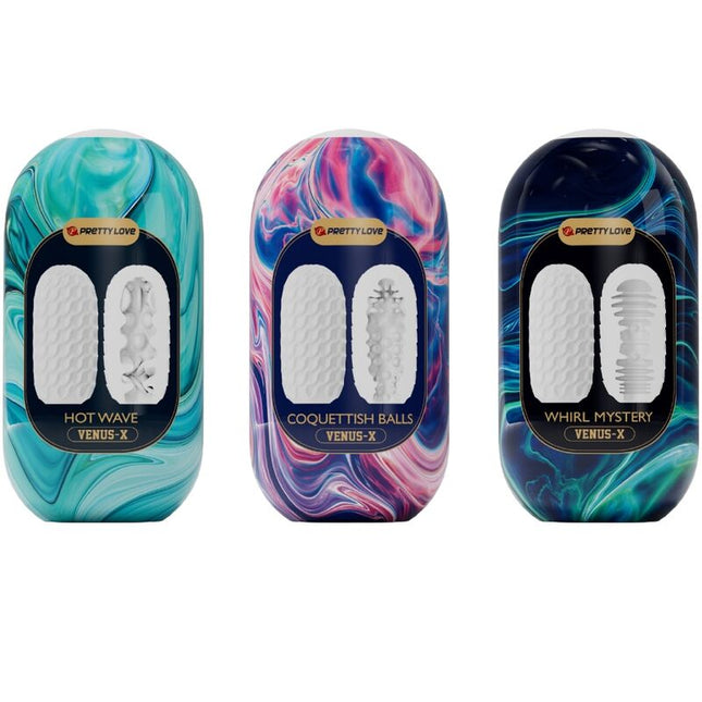 PRETTY LOVE - VENUS X 15 MASTURBATEURS HOMMES EN SILICONE BLANC by PRETTY LOVE