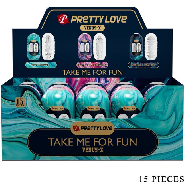 PRETTY LOVE - VENUS X 15 MASTURBATEURS HOMMES EN SILICONE BLANC by PRETTY LOVE