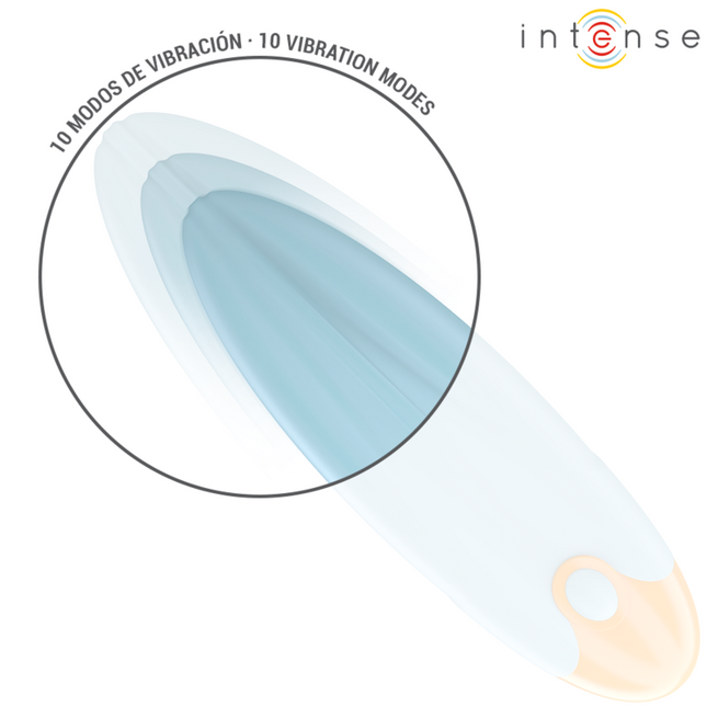INTENSE - MIKE BULLET VIBRANT 10 VIBRATIONS BLEU by INTENSE FUN TOYS