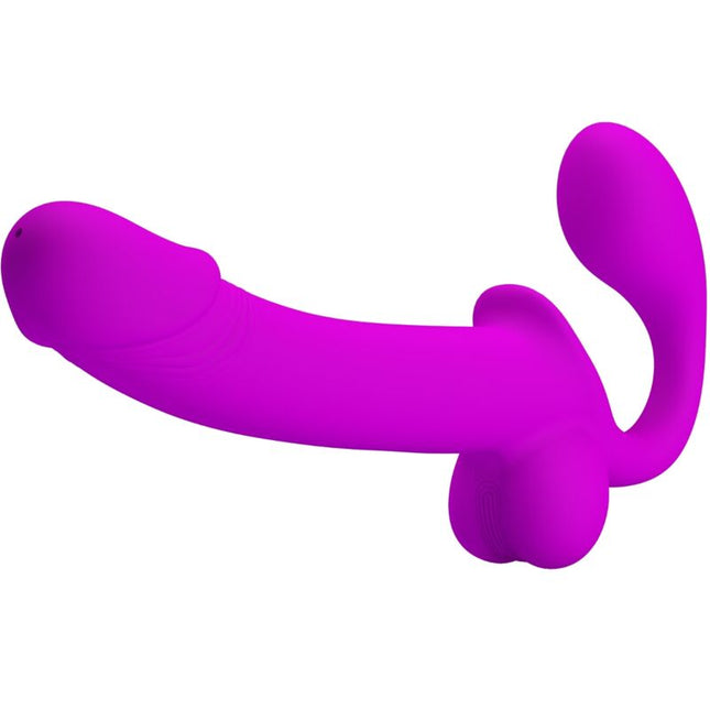 PRETTY LOVE - STIMULATEUR DOUBLE STRAP-ON KELPIE VIOLET by PRETTY LOVE