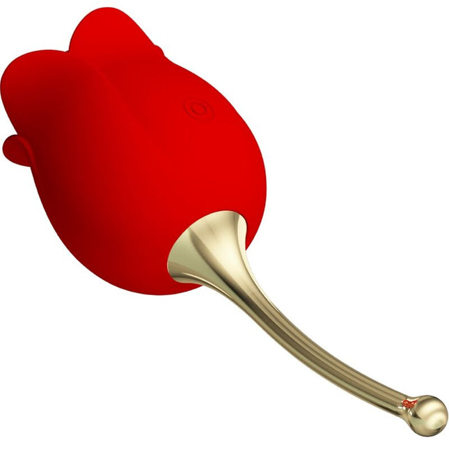 PRETTY LOVE - ROSE LOVER STIMULATEUR DE CLITORIS ROSE 12 VIBRATIONS ROUGE by PRETTY LOVE