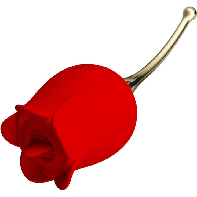 PRETTY LOVE - ROSE LOVER STIMULATEUR DE CLITORIS ROSE 12 VIBRATIONS ROUGE by PRETTY LOVE