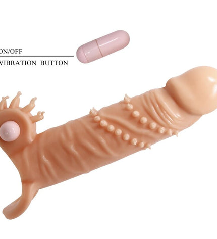 PRETTY LOVE - CONNOR MANCHON DE PÉNIS + STIMULATEUR DE CLITORIS CHAIR by PRETTY LOVE