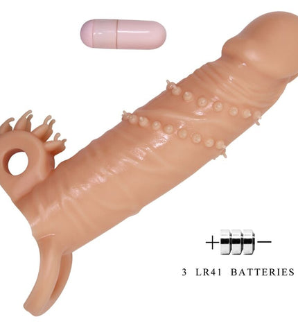 PRETTY LOVE - CONNOR MANCHON DE PÉNIS + STIMULATEUR DE CLITORIS CHAIR by PRETTY LOVE