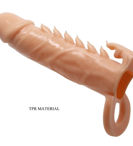 PRETTY LOVE - EMMIT MANCHON POUR PÉNIS + STIMULATEUR DE CLITORIS CHAIR by PRETTY LOVE