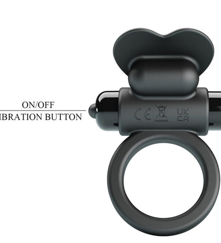 PRETTY LOVE - BAGUE VIBRANTE DEBONAIRE LAPIN 10 VIBRATIONS NOIRE by PRETTY LOVE