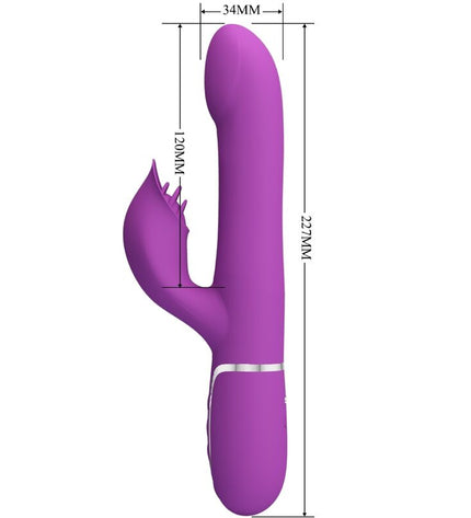 PRETTY LOVE - VIBRATEUR ET STIMULATEUR MULTIFONCTION 4 EN 1 VIOLET by PRETTY LOVE