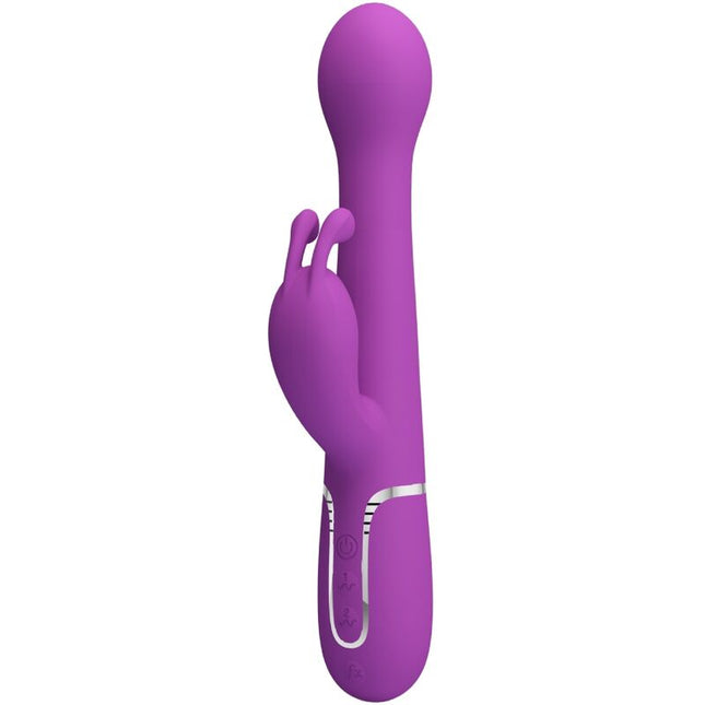 PRETTY LOVE - VIBRATEUR LAPIN MULTIFONCTION 3 EN 1 DEJON VIOLET by PRETTY LOVE