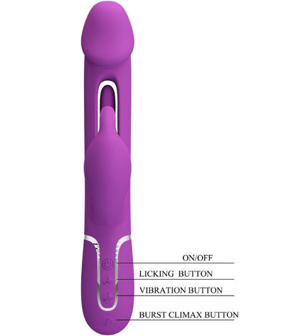 PRETTY LOVE - KAMPAS VIBRATEUR LAPIN MULTIFONCTION 3 EN 1 VIOLET by PRETTY LOVE