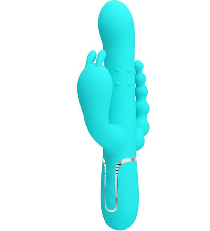 PRETTY LOVE - CAMMY 4 EN 1 VIBRATEUR MULTIFONCTION TRIPPLE RABBIT BLEU by PRETTY LOVE