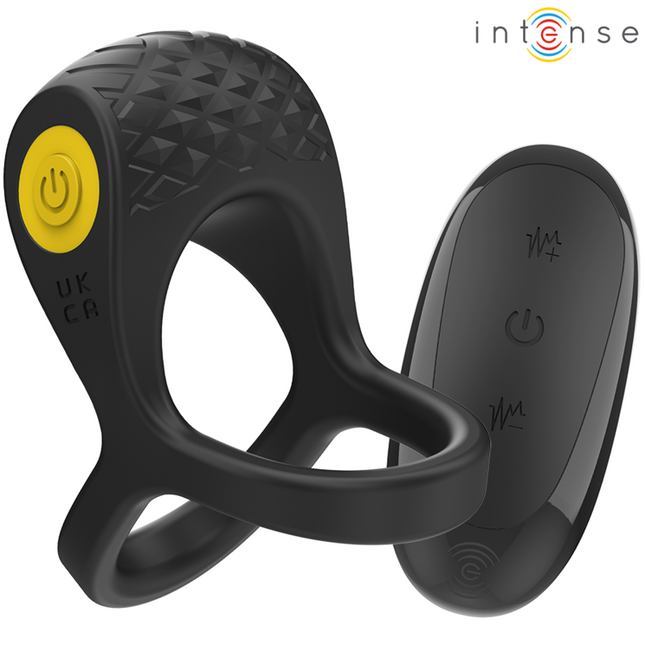 INTENSE - ALEX VIBRATEUR DOUBLE ANNEAU PÉNIS 10 VIBRATIONS NOIR by INTENSE FOR HIM