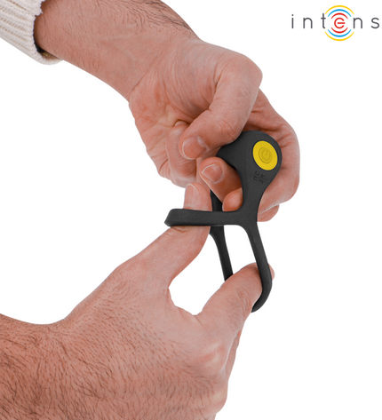 INTENSE - ALEX VIBRATEUR DOUBLE ANNEAU PÉNIS 10 VIBRATIONS NOIR by INTENSE FOR HIM