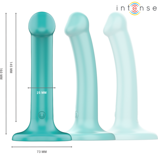 INTENSE - KATIE VIBRATEUR AVEC VENTOUSE 10 VIBRATIONS TÉLÉCOMMANDE BLEUE by INTENSE REMOTE CONTROL
