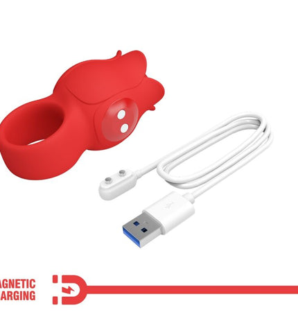 PRETTY LOVE - VIBRATEUR DE DOIGT EN FORME DE JAE ROSE 10 VIBRATIONS ROUGE by PRETTY LOVE