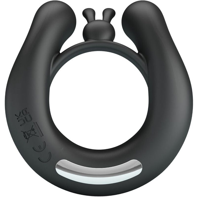 PRETTY LOVE - ANNEAU VIBRANT DAHLIA + STIMULATEUR DE CLITORIS 12 VIBRATIONS NOIR by PRETTY LOVE