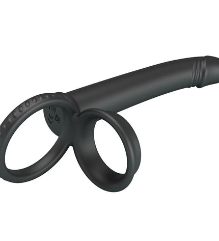 PRETTY LOVE - DILLION DOUBLE PÉNÉTRATION DOUBLE ANNEAU PÉNAL NOIR by PRETTY LOVE PARTY UP