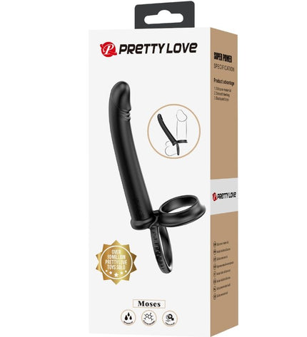 PRETTY LOVE - DILLION DOUBLE PÉNÉTRATION DOUBLE ANNEAU PÉNAL NOIR by PRETTY LOVE PARTY UP
