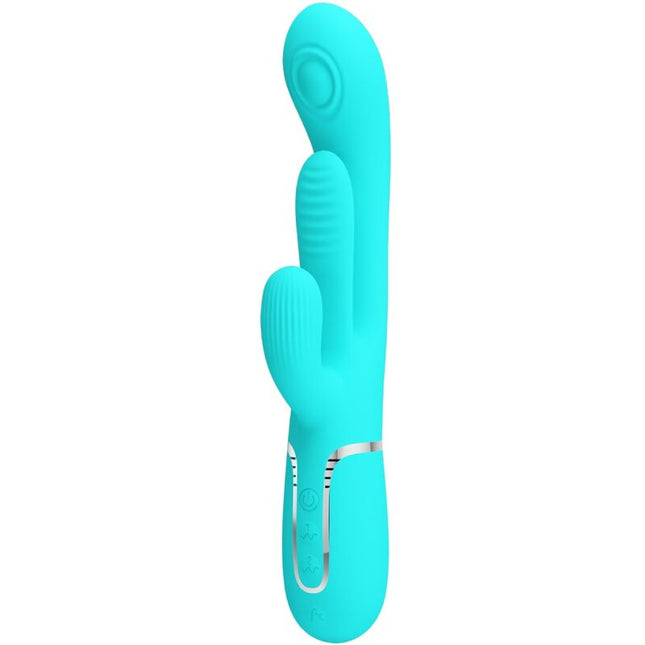 PRETTY LOVE - SHANIA TRIPLE RABBIT VIBRATEUR MULTIFONCTION 3 EN 1 BLEU by PRETTY LOVE PARTY UP