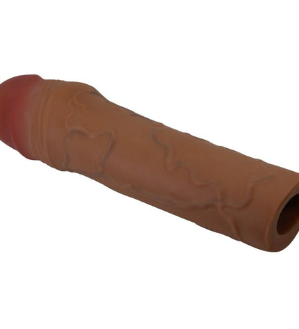 PRETTY LOVE - MANCHON DE PÉNIS CHANE AVEC EXTENSION DE 5 CM MULÂTRE by PRETTY LOVE