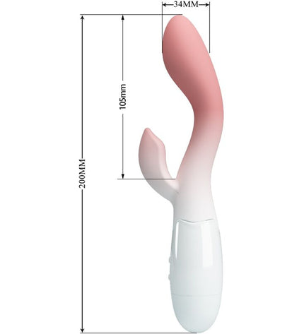 PRETTY LOVE - VIBRATEUR POINT G LUMINEUX + STIMULATEUR DE CLITORIS 30 VIBRATIONS ROSE by PRETTY LOVE