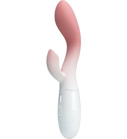 PRETTY LOVE - VIBRATEUR POINT G LUMINEUX + STIMULATEUR DE CLITORIS 30 VIBRATIONS ROSE by PRETTY LOVE