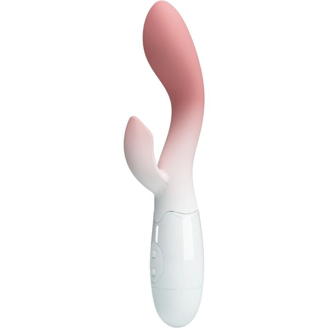 PRETTY LOVE - VIBRATEUR POINT G LUMINEUX + STIMULATEUR DE CLITORIS 30 VIBRATIONS ROSE by PRETTY LOVE