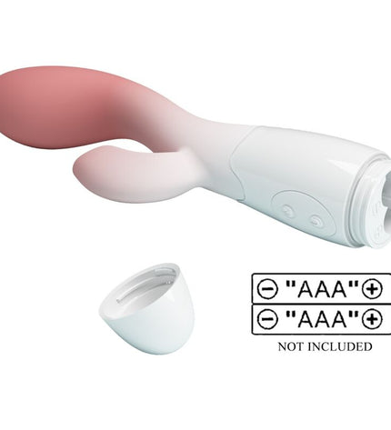 PRETTY LOVE - VIBRATEUR POINT G LUMINEUX + STIMULATEUR DE CLITORIS 30 VIBRATIONS ROSE by PRETTY LOVE