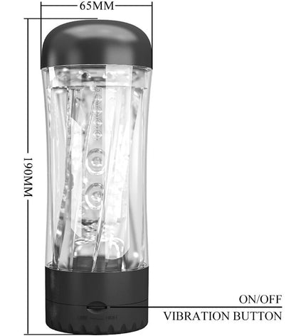 PRETTY LOVE - MASTURBATEUR HOMME TAMARA VIBRATEUR MULTI-VITESSES NOIR by PRETTY LOVE