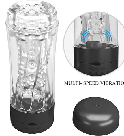 PRETTY LOVE - MASTURBATEUR HOMME TAMARA VIBRATEUR MULTI-VITESSES NOIR by PRETTY LOVE