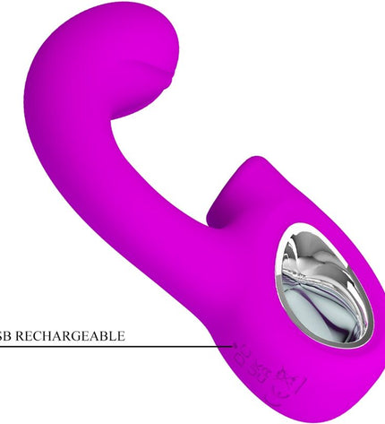 PRETTY LOVE - SIBEL VIBRATEUR POINT G + STIMULATEUR CLITORIS SIBEL 10 VIBRATIONS VIOLET by PRETTY LOVE