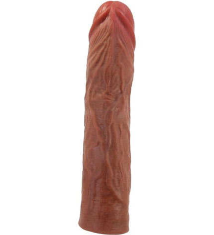 PRETTY LOVE - MANCHON DE PÉNIS DEREK AVEC EXTENSION DE 7,6 CM MULÂTRE by PRETTY LOVE
