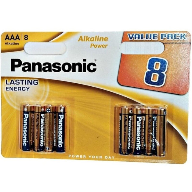 PANASONIC - BLISTER DE PILE AAA ALCALINE BRONZE LR03*8 by PANASONIC