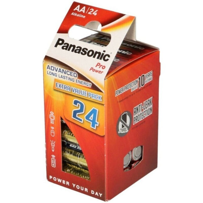 PANASONIC - PACK DE 24 PILES ALCALINES AA LR6 PRO POWER by PANASONIC
