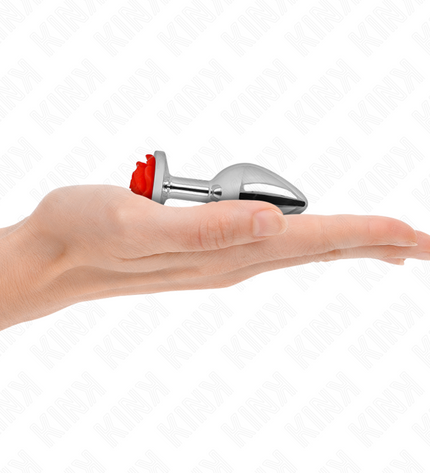 KINK - PLUG ANAL ROSE ROUGE TAILLE S by KINK PLEASURE PLUGS