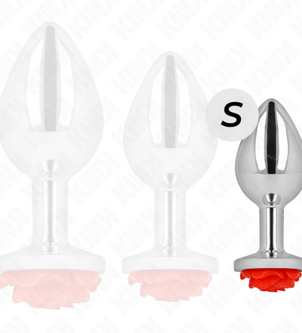 KINK - PLUG ANAL ROSE ROUGE TAILLE S by KINK PLEASURE PLUGS