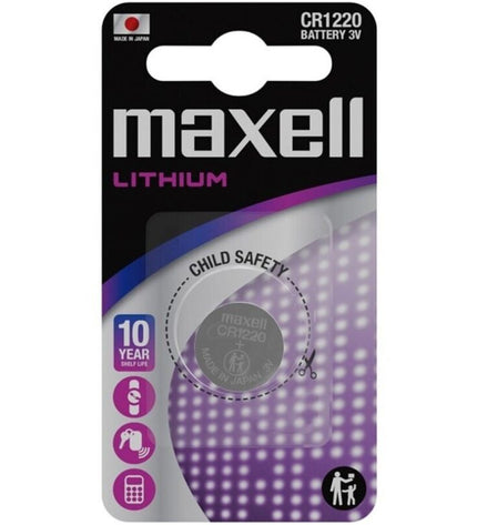MAXELL - PILE BOUTON AU LITHIUM CR1220 3V BLISTER*1 by MAXELL