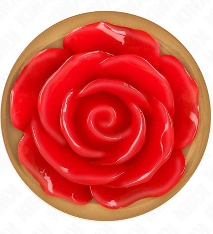 KINK - PLUG ANAL OR ROSE AVEC ROSE ROUGE M by KINK PLEASURE PLUGS