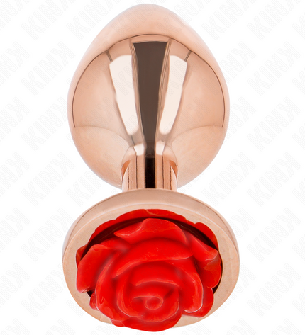 KINK - PLUG ANAL OR ROSE AVEC ROSE ROUGE S by KINK PLEASURE PLUGS