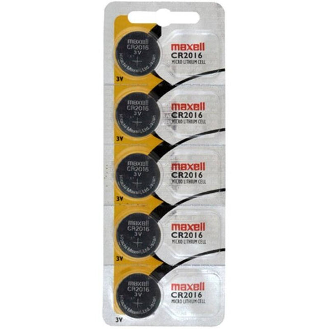 MAXELL - CR2016 3V PILE BOUTON AU LITHIUM BLISTER*5 by MAXELL