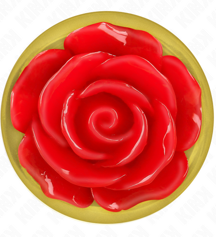 KINK - PLUG ANAL OR ROSE ROUGE TAILLE S by KINK PLEASURE PLUGS