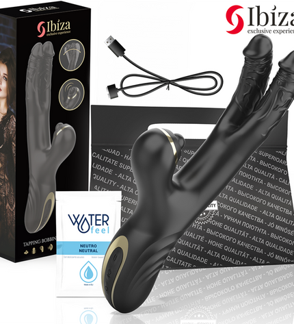 IBIZA - DOUBLE VIBRATEUR TWO DRAGONS NOIR by IBIZA TECHNOLOGY