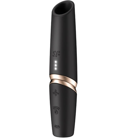 SATISFYER - STIMULATEUR DE CLITORIS PERFECT KISS WAVE NOIR / OR by SATISFYER AIR PULSE