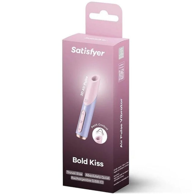 SATISFYER - BOLD KISS WAVE STIMULATEUR DE CLITORIS ROSE / VIOLET by SATISFYER AIR PULSE