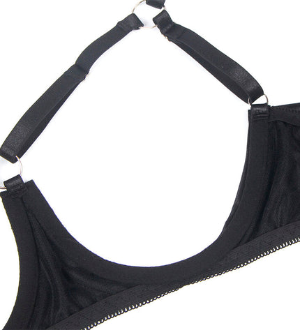 SUBBLIME - 955205 ENSEMBLE SOUTIEN-GORGE AVEC NŒUD NOIR RÉGLABLE L/XL by SUBBLIME SETS