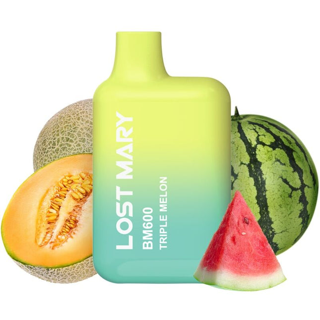 LOST MARY - BM600 VAPER NICOTINE 2% JETABLE TRIPLE MELON by LOST MARY